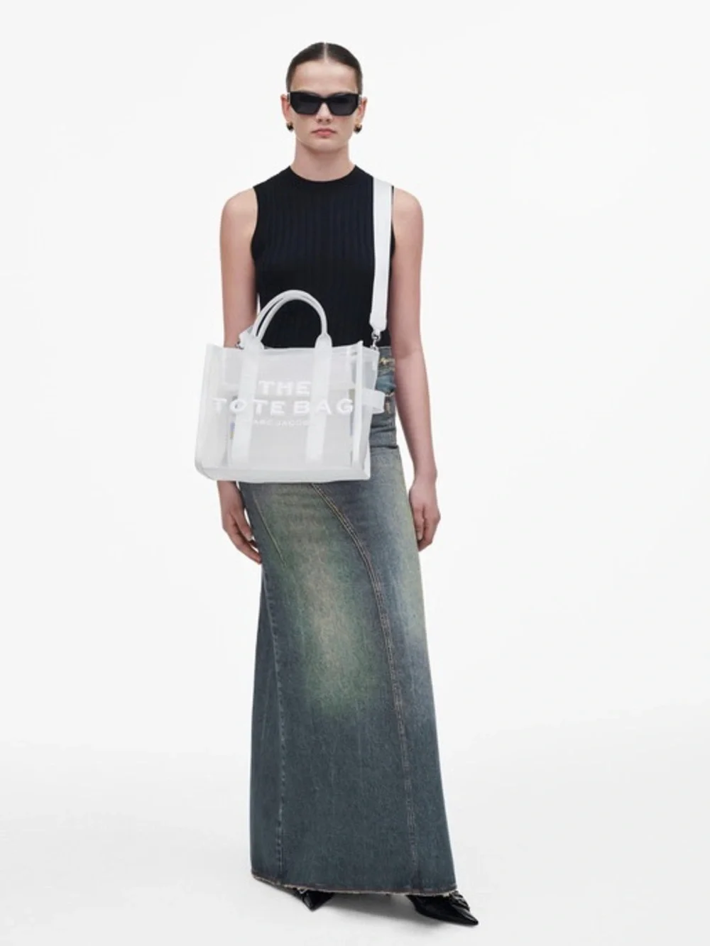 Marc Jacob’s Women’s The Mesh Medium Tote Bag - White - Picture 8 of 16